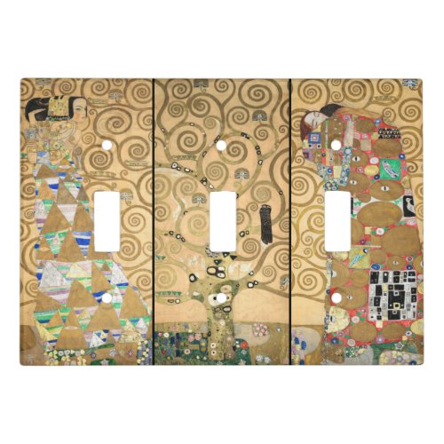 Gustav Klimt _ Stoclet Frieze Tree of Life Light Switch Cover
