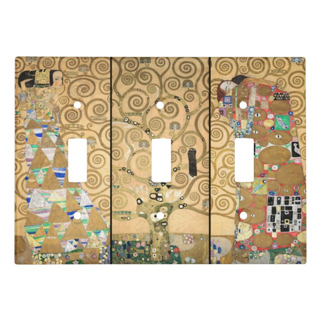 Gustav Klimt - Stoclet Frieze Tree of Life Light Switch Cover (Front)