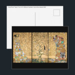Gustav Klimt - Stoclet Frieze Tree of Life Postcard<br><div class="desc">Stoclet Frieze Triptych: Tree of Life,  Fulfillment,  Expectation - Gustav Klimt,  Cardboard,  1909</div>
