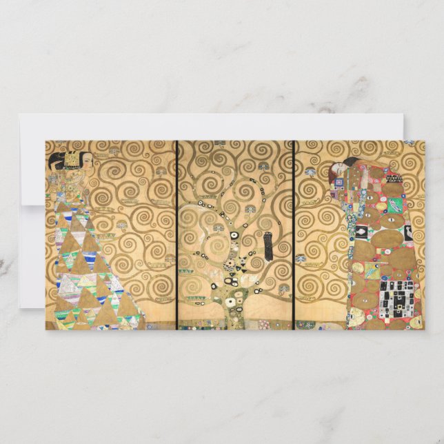 Gustav Klimt - Stoclet Frieze Tree of Life Thank You Card (Front)