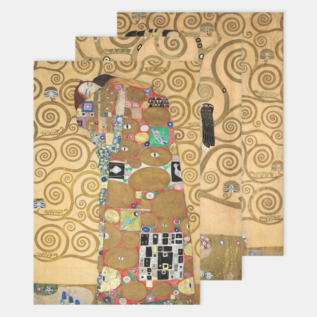 Gustav Klimt - Stoclet Frieze Tree of Life Wrapping Paper Sheets (Creator Uploaded)