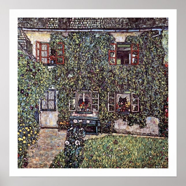 Gustav Klimt ~  Stone House Poster (Front)