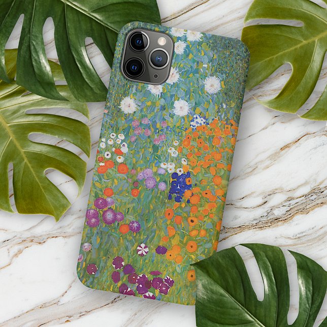 Gustav Klimt Summer Floral Fine Art Painting 1907 iPhone Case (Creator Uploaded)