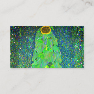 Gustav Klimt Sunflower Enclosure Card