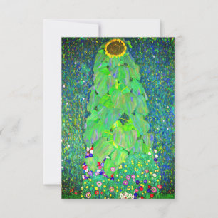Gustav Klimt Sunflower Invitation