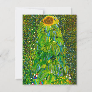 Gustav Klimt Sunflower Invitations