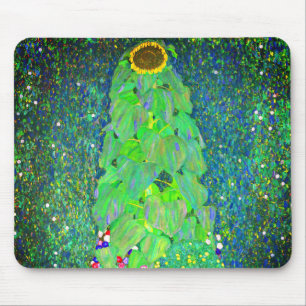 Gustav Klimt Sunflower Mouse Pad