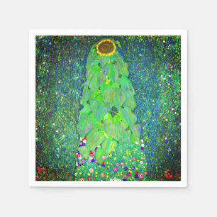 Gustav Klimt Sunflower Napkins