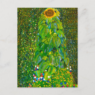 Gustav Klimt Sunflower Postcard