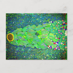 Gustav Klimt Sunflower Postcard