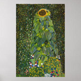 Gustav Klimt Sunflower Poster