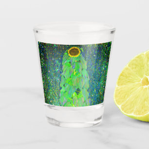 Gustav Klimt Sunflower Shot Glass