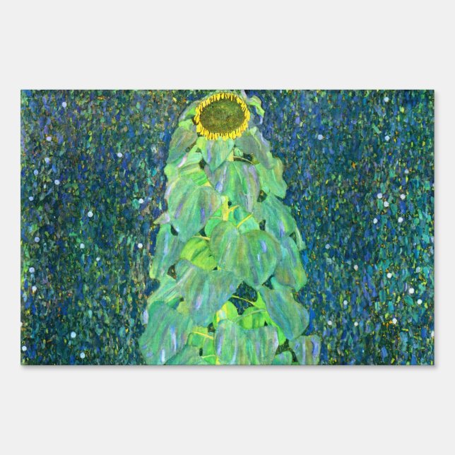 Gustav Klimt: Sunflower Yard Sign (Front)