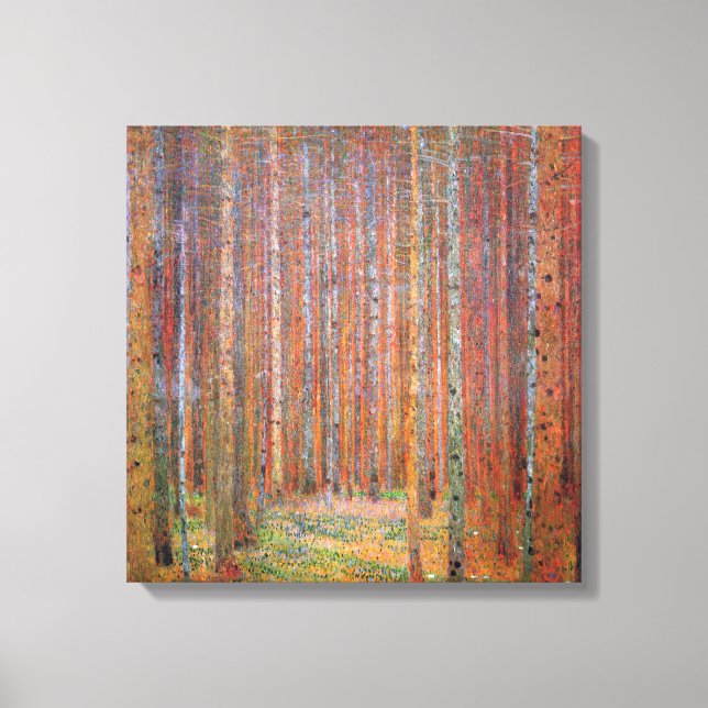 Gustav Klimt - Tannenwald I Canvas Print (Front)
