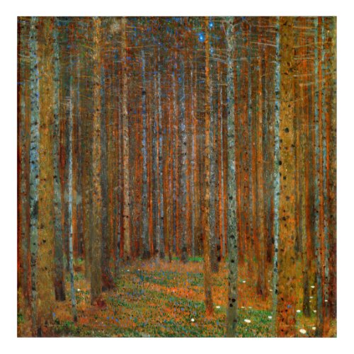Gustav Klimt _ Tannenwald Pine Forest Acrylic Print