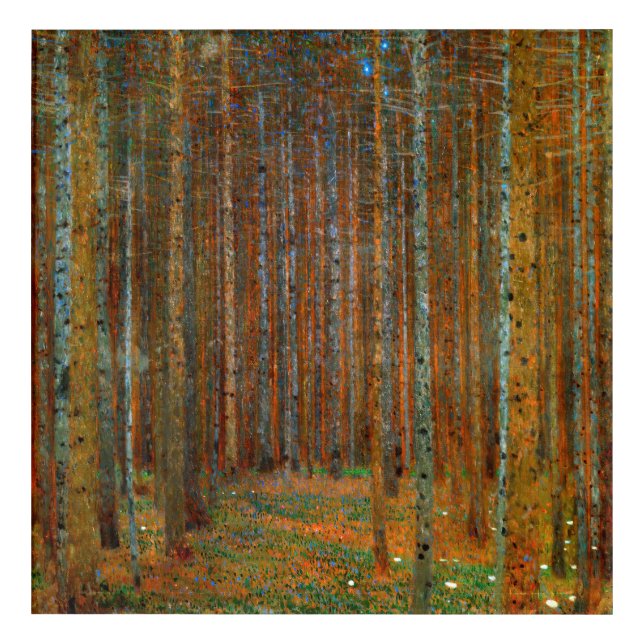 Gustav Klimt - Tannenwald Pine Forest Acrylic Print (Front)