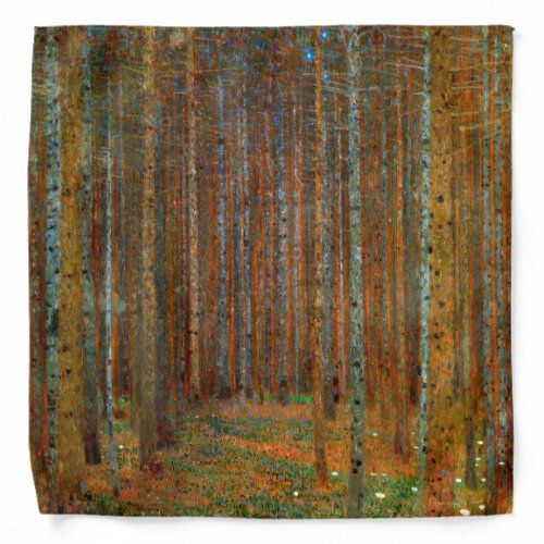 Gustav Klimt _ Tannenwald Pine Forest Bandana