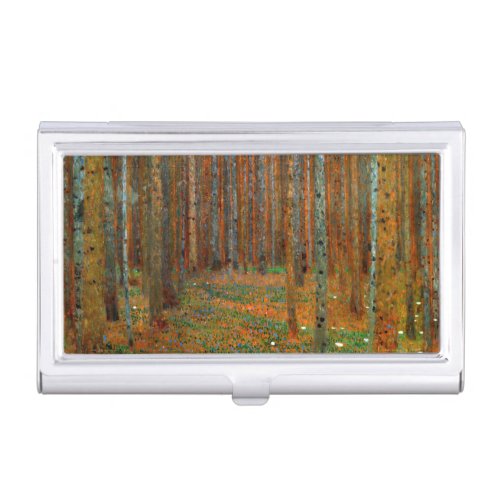 Gustav Klimt _ Tannenwald Pine Forest Business Card Case