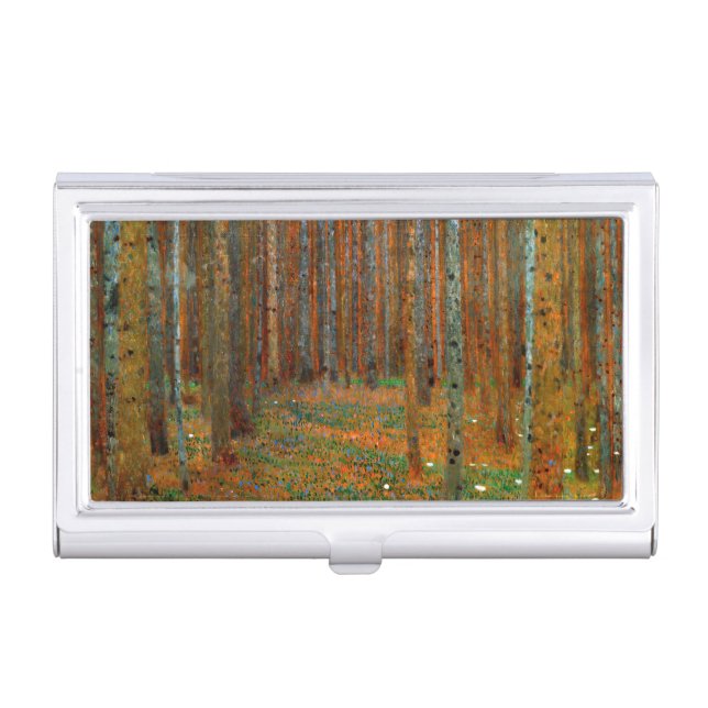 Gustav Klimt - Tannenwald Pine Forest Business Card Case (Front)
