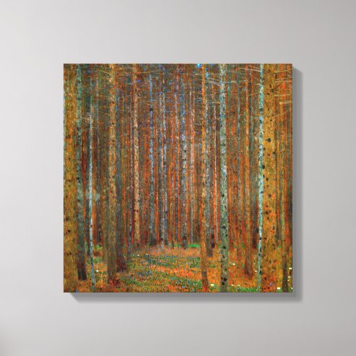 Gustav Klimt _ Tannenwald Pine Forest Canvas Print