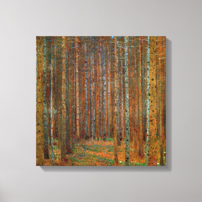 Gustav Klimt - Tannenwald Pine Forest Canvas Print (Front)