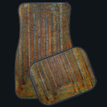Gustav Klimt - Tannenwald Pine Forest Car Floor Mat<br><div class="desc">Fir Forest / Tannenwald Pine Forest - Gustav Klimt,  Oil on Canvas,  1902</div>