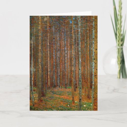 Gustav Klimt _ Tannenwald Pine Forest Card