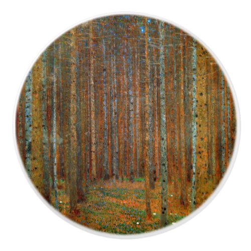 Gustav Klimt _ Tannenwald Pine Forest Ceramic Knob