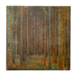 Gustav Klimt - Tannenwald Pine Forest Ceramic Tile<br><div class="desc">Fir Forest / Tannenwald Pine Forest - Gustav Klimt,  Oil on Canvas,  1902</div>