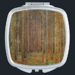 Gustav Klimt - Tannenwald Pine Forest Compact Mirror<br><div class="desc">Fir Forest / Tannenwald Pine Forest - Gustav Klimt,  Oil on Canvas,  1902</div>