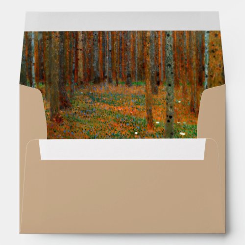 Gustav Klimt _ Tannenwald Pine Forest Envelope