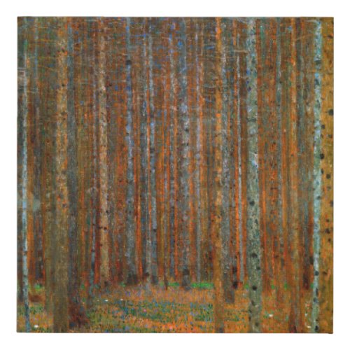 Gustav Klimt _ Tannenwald Pine Forest Faux Canvas Print