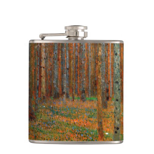 Gustav Klimt _ Tannenwald Pine Forest Flask