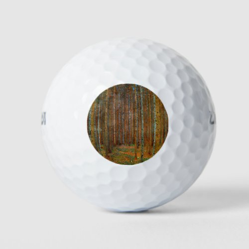 Gustav Klimt _ Tannenwald Pine Forest Golf Balls