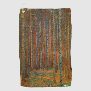 Gustav Klimt - Tannenwald Pine Forest Golf Towel