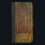 Gustav Klimt - Tannenwald Pine Forest iPhone 8/7 Wallet Case<br><div class="desc">Fir Forest / Tannenwald Pine Forest - Gustav Klimt,  Oil on Canvas,  1902</div>