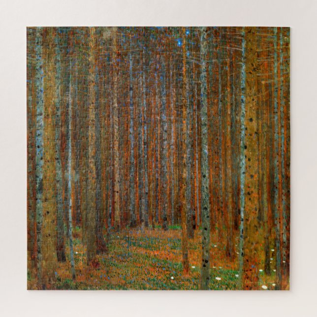 Gustav Klimt - Tannenwald Pine Forest Jigsaw Puzzle (Vertical)