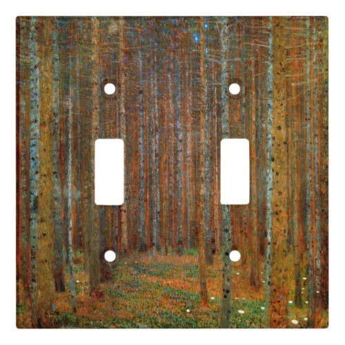 Gustav Klimt _ Tannenwald Pine Forest Light Switch Cover