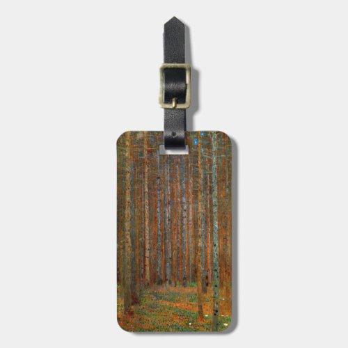 Gustav Klimt _ Tannenwald Pine Forest Luggage Tag