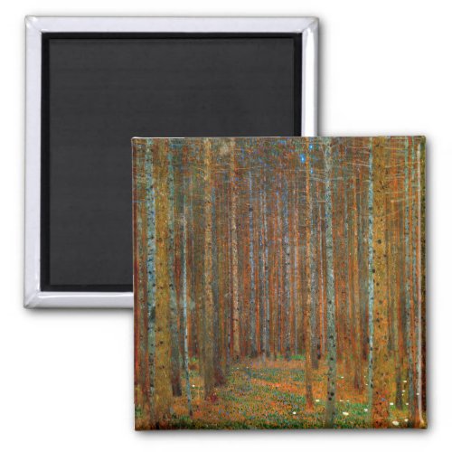 Gustav Klimt _ Tannenwald Pine Forest Magnet