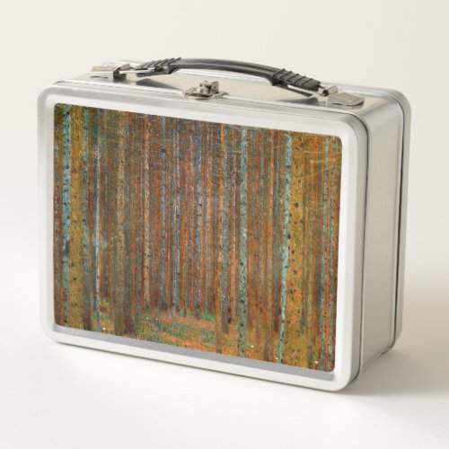 Gustav Klimt _ Tannenwald Pine Forest Metal Lunch Box