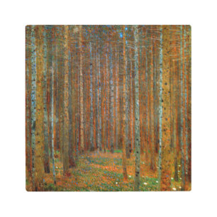 Gustav Klimt - Tannenwald Pine Forest Metal Print