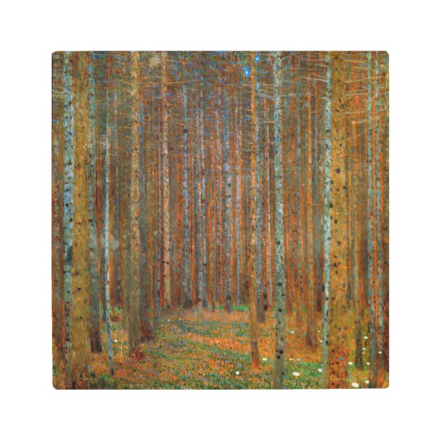 Gustav Klimt - Tannenwald Pine Forest Metal Print (Front)