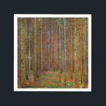 Gustav Klimt - Tannenwald Pine Forest Napkins<br><div class="desc">Fir Forest / Tannenwald Pine Forest - Gustav Klimt,  Oil on Canvas,  1902</div>