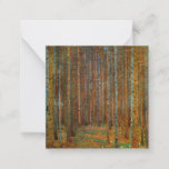 Gustav Klimt - Tannenwald Pine Forest Note Card<br><div class="desc">Fir Forest / Tannenwald Pine Forest - Gustav Klimt,  Oil on Canvas,  1902</div>