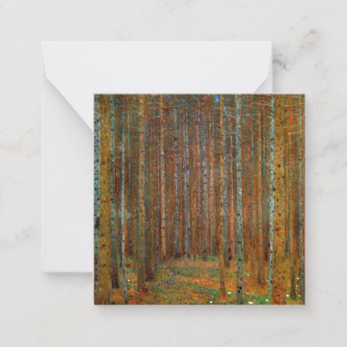 Gustav Klimt _ Tannenwald Pine Forest Note Card