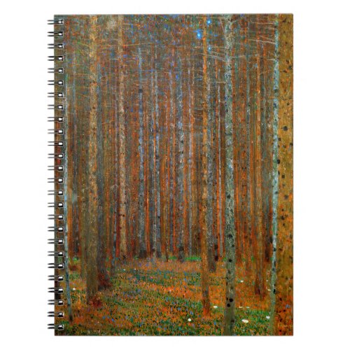 Gustav Klimt _ Tannenwald Pine Forest Notebook