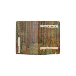 Gustav Klimt - Tannenwald Pine Forest Passport Holder