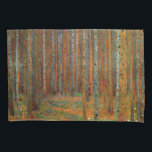 Gustav Klimt - Tannenwald Pine Forest Pillow Case<br><div class="desc">Fir Forest / Tannenwald Pine Forest - Gustav Klimt,  Oil on Canvas,  1902</div>