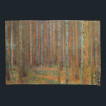 Gustav Klimt - Tannenwald Pine Forest Pillow Case<br><div class="desc">Fir Forest / Tannenwald Pine Forest - Gustav Klimt,  Oil on Canvas,  1902</div>